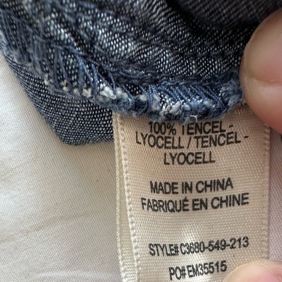 Anthropologie Cloth & Stone Denim Chambray Mini Skirt Women's  Size Medium - Picture 7 of 7